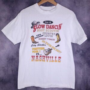 Vintage 90s Oneita Nashville Tennessee Country Music shirt